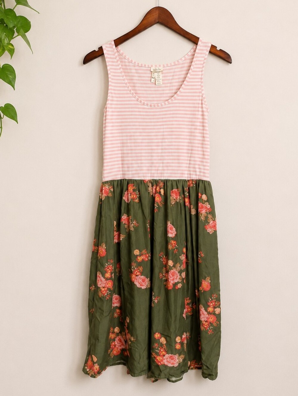 Matilda Jane Wanderlust Tank Top Dress Pink Floral S Small